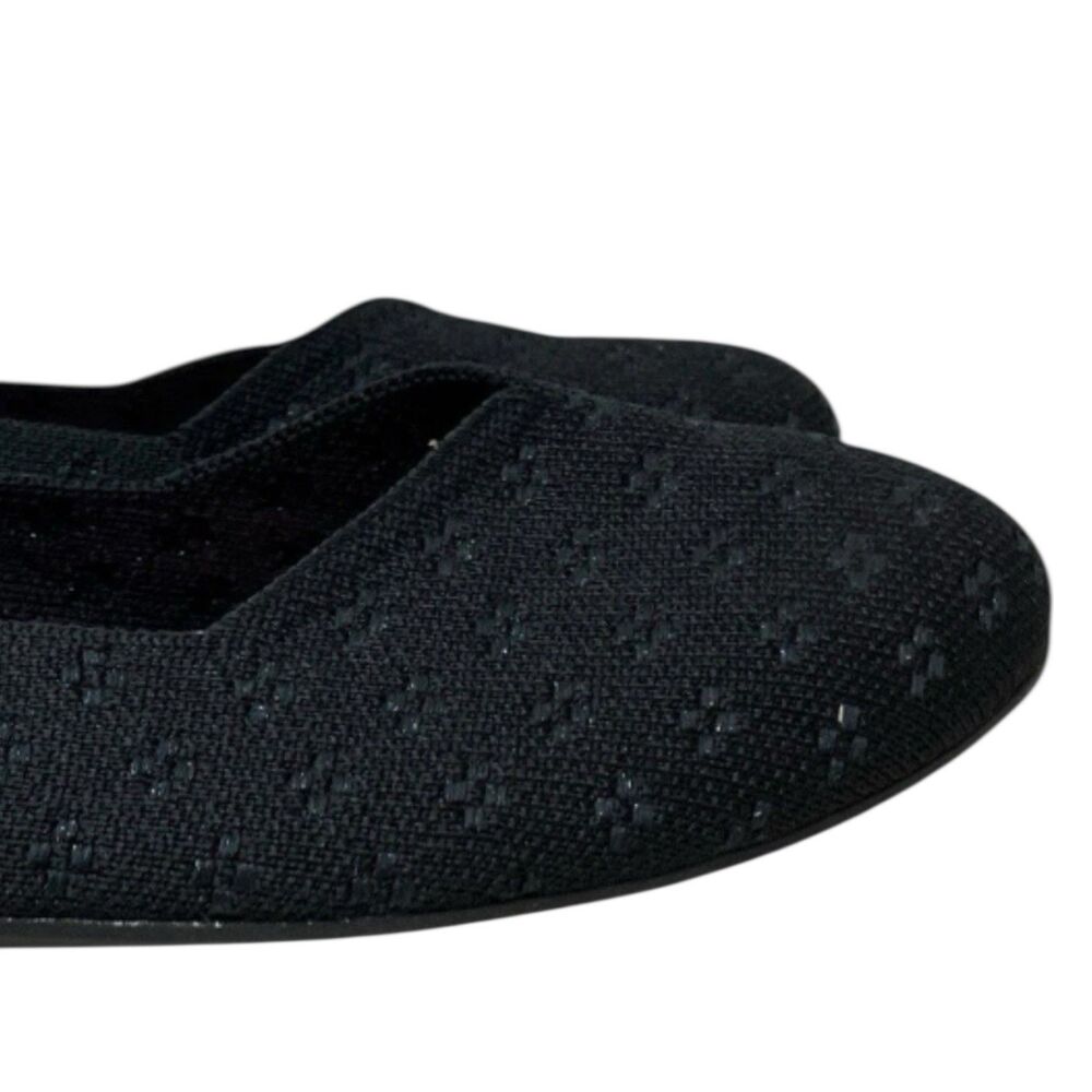 Rothy’s Black Knit Round-Toe Flats | Womens 11.5 | Chic Dressy Slip-On‎